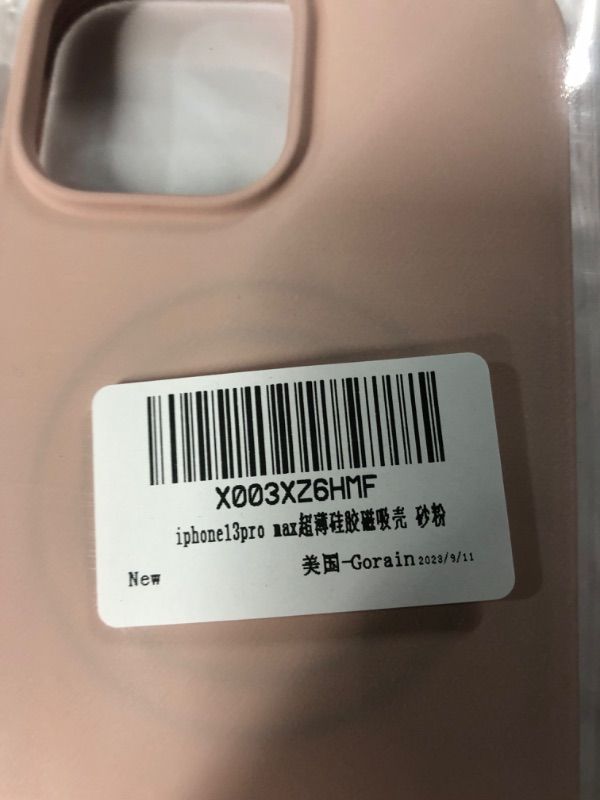 Photo 1 of Gorain Liquid Silicone Phone Case Compatible with iPhone 13 Pro Max 6.7-inch, (Pink)