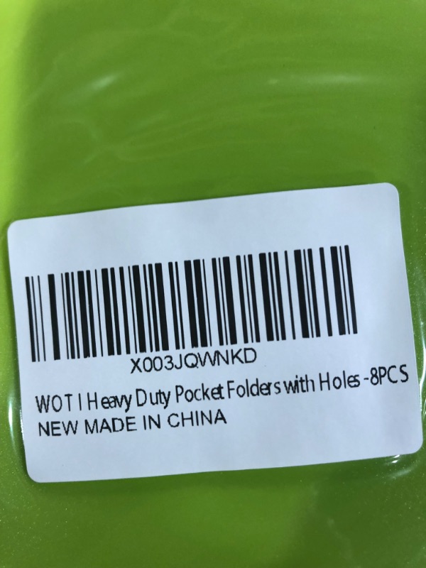 Photo 2 of **non refundable bundle***
WOT I Heavy Duty Plastic Folders with Pockets and Prongs - 6 Packs, Extra Thick Pocket Folders with Brads/Card Slot, for Letter Size Sheets, Bright Colors School Work and Home 6 PCS Heavy Duty 2 Pockets&Prongs (3 Pack)