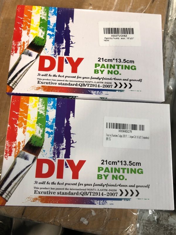 Photo 1 of (Bundle of 2/ No Returns) DIY Paint by Number for Adults Eyes Paint by Numbers Paint Kits HoneyEyes