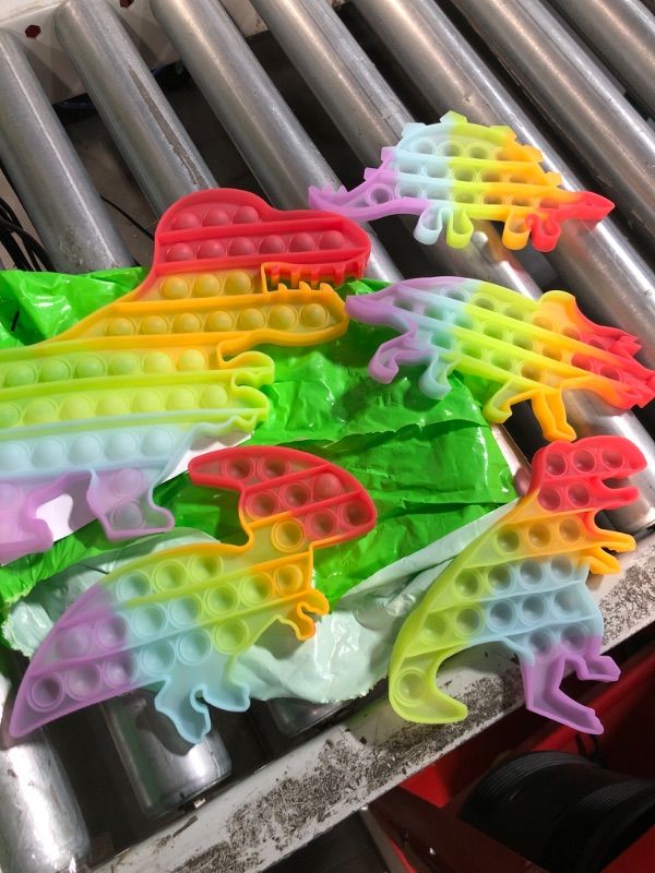 Photo 2 of Dinosaur Toys Party Favors for Kids, Fidget Toy Pop Its Bulk Pack, 