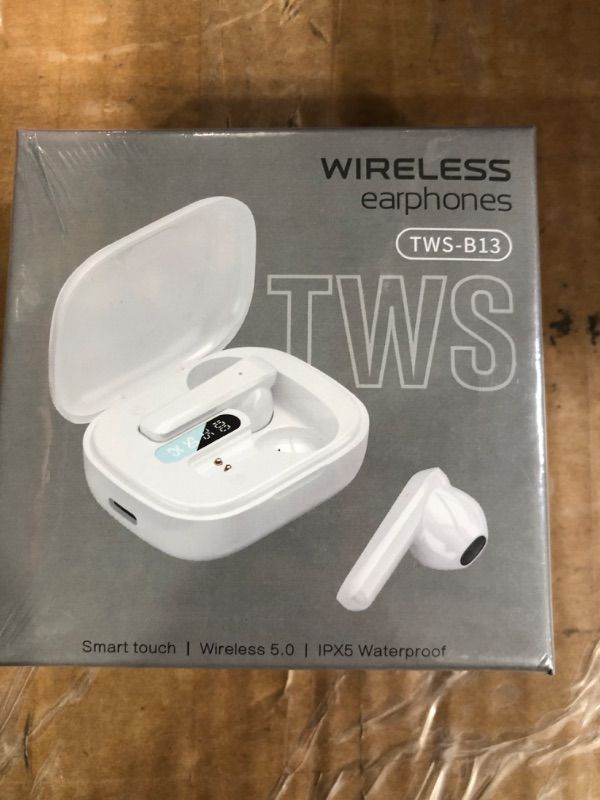 Photo 2 of Band For Sleeping Wireless Earbuds, 30H Playback Digital Power Display,Wireless Earphones with Wireless Charging Case,in-Ear Headphones with Mic for iPhone Android TV Computer Laptop