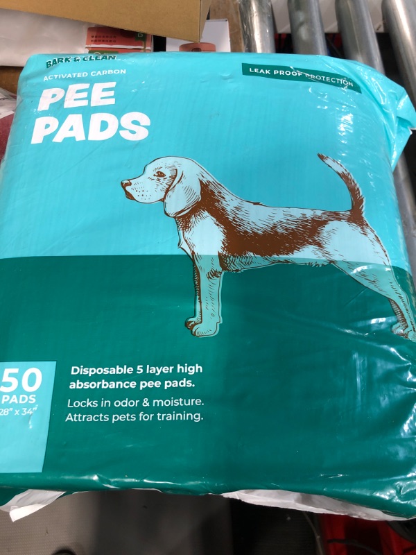 Photo 1 of Bark and Clean Pee Pads 50 count 28x34