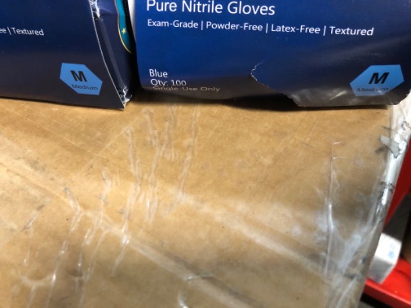 Photo 3 of (Bundle of 2/ No Refunds) Gini Foundation Nitrile Protective Gloves Medium 
