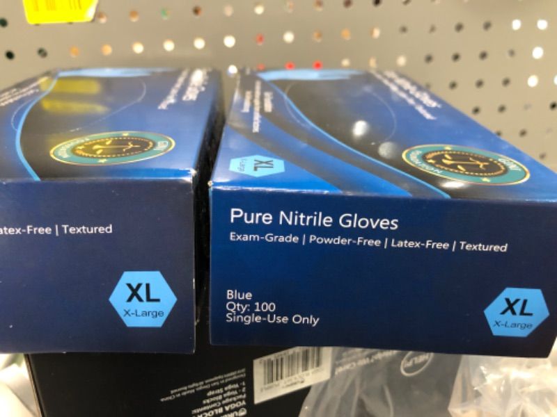 Photo 3 of (Bundle of 2/ No Refunds) Gini Foundation Nitrile Protective Gloves XL
