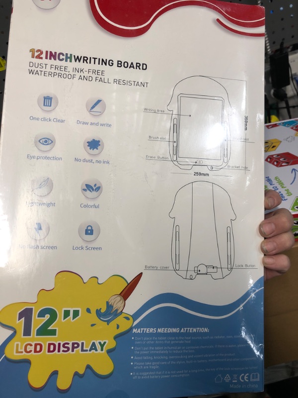 Photo 1 of CHUIZIRIG LCD Writing Board Drawing Board Girls Toys, 12 inch Drawing Board,