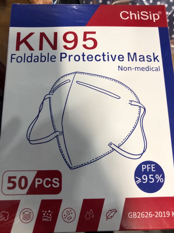Photo 2 of (Bundle of 2/ No Returns) KN95 Foldable Protective Mask 