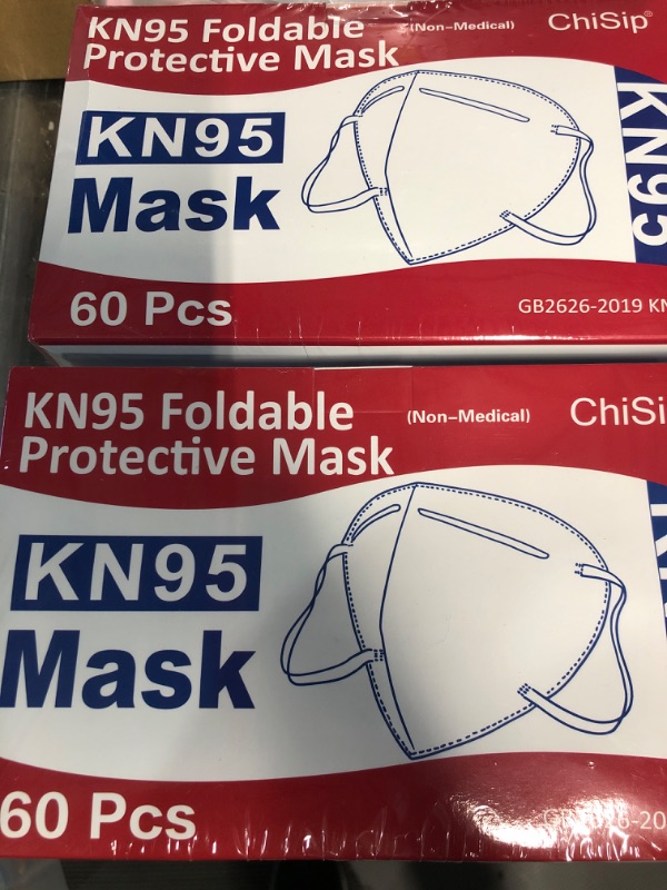 Photo 1 of (Bundle of 2/ No Returns) KN95 Foldable Protective Mask 