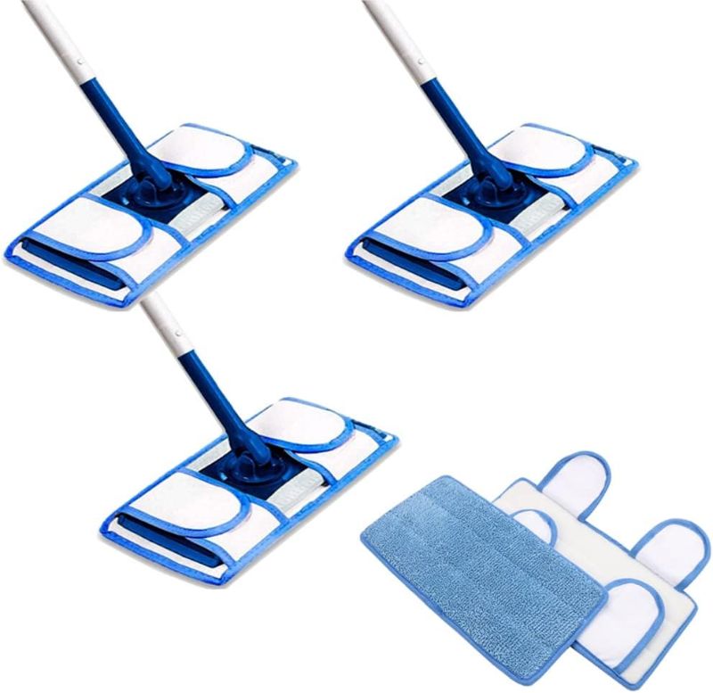 Photo 1 of **non refundable bundle****
Microfiber Reusable Mop Pads, Durable Machine Washable Mop Pads, Mop Replacement Heads, Reusable Floor Mop Pads 3 in each Pack (2 Pack)