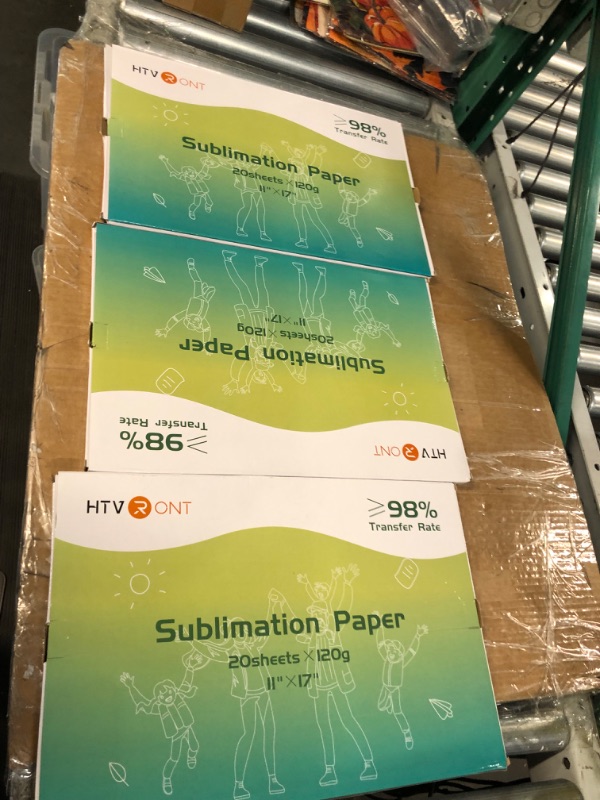 Photo 2 of HTVRONT Sublimation Paper - Sublimation Transfer Paper Compatible with Inkjet Printer (20 sheets 11 * 17") (3 Pack)