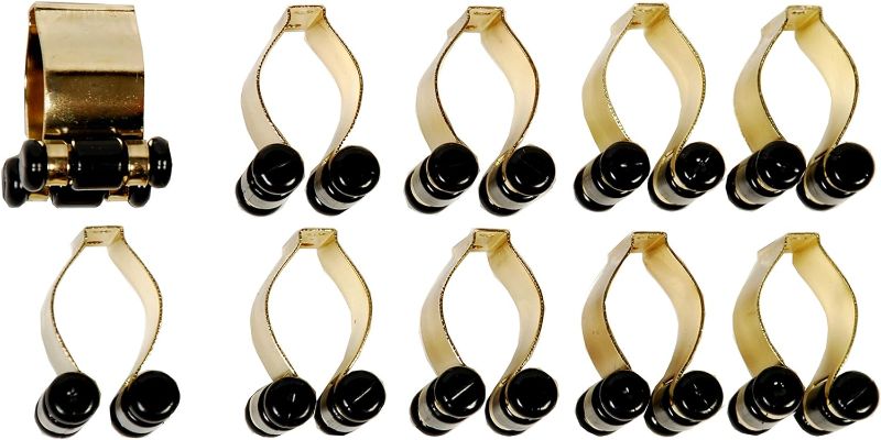 Photo 1 of ***NON REFUNDABLE BUNDLE******
ISZY Billiards 10 Count Pool Cue Billiard Stick Rack Replacement Clips Brass Color (4 Pack Bundle)