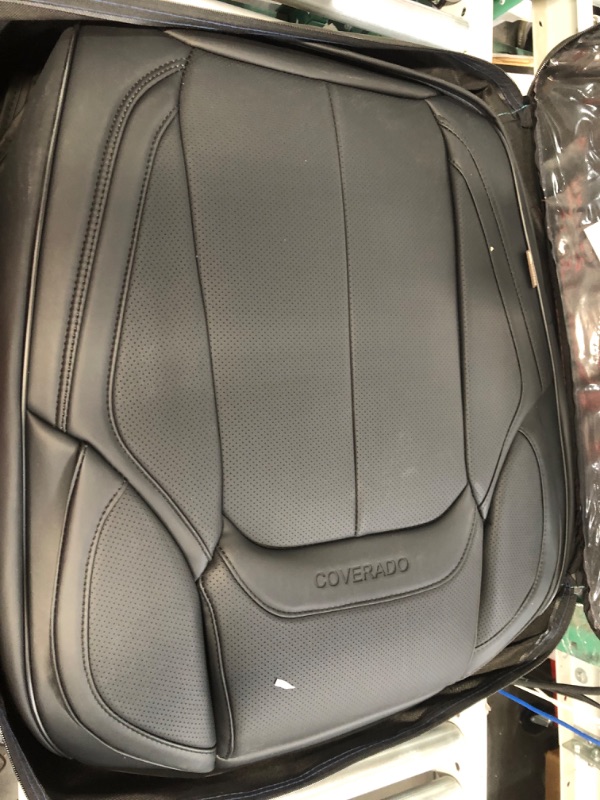 Photo 2 of Coverado Car Seat Covers Full Set, Waterproof Nappa Leather Auto Seat Protectors,