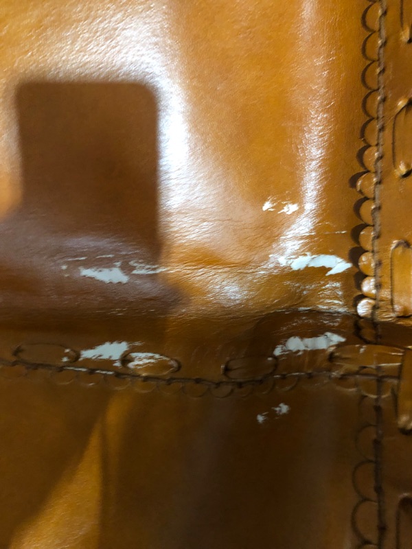 Photo 6 of *MINOR DAMAGE* *SEE NOTES* Classy Handmade Leather Chair- Butterfly Chair 