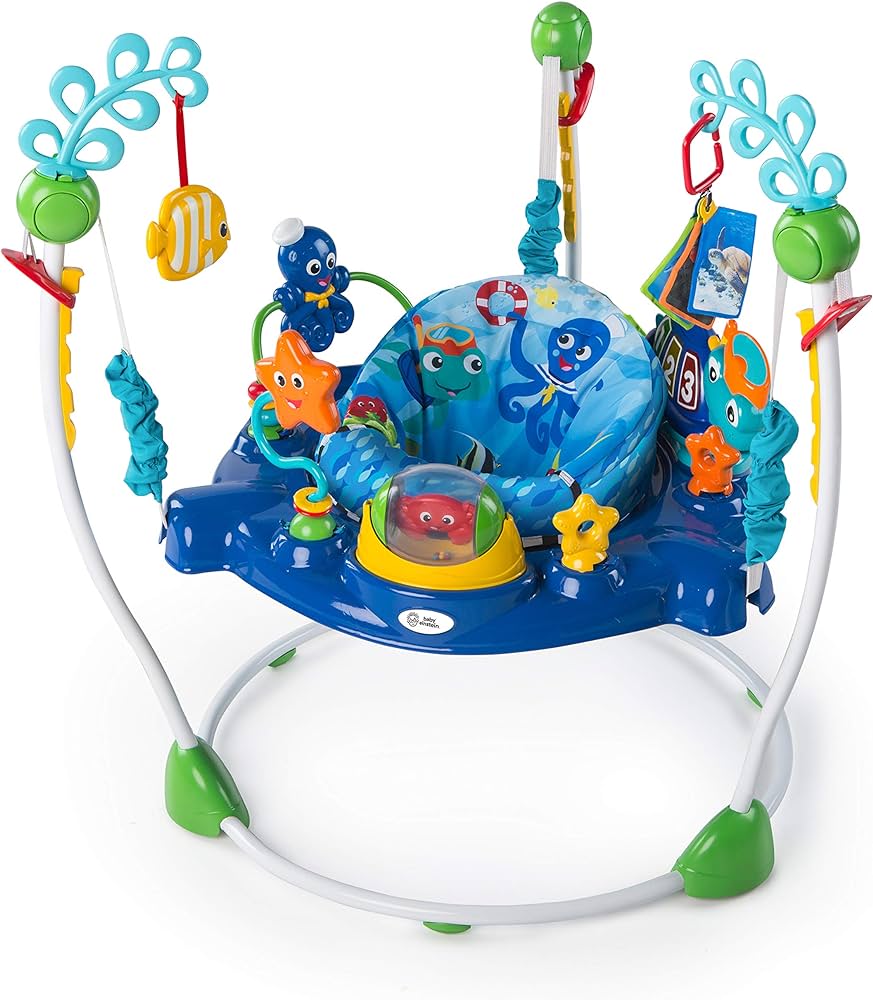 Photo 1 of Baby Einstein Neptune's Ocean Discovery Activity Jumper, Ages 6 months +, Max weight 25 lbs., Unisex*USED SEE NOTES*