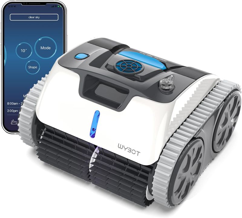 Photo 1 of ***NO CHARGER - UNABLE TO TEST - USED AND DIRTY***
WYBOT The First Wall Climbing Robotic Pool Cleaner with APP, Excellent Suction Power,