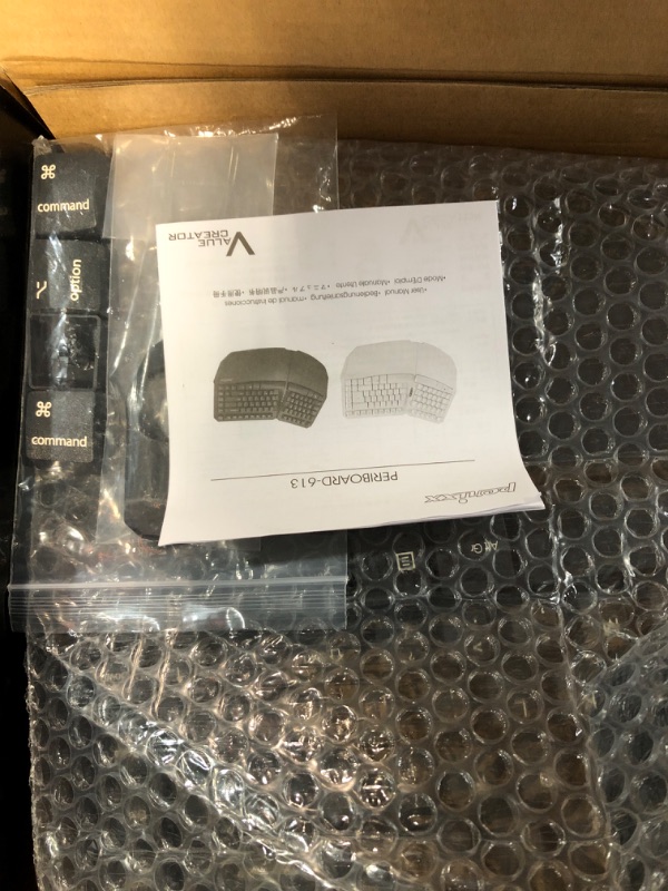 Photo 1 of Perixx PERIDUO-813B US, Wireless Ergonomic Compact Keyboard & Vertical Mouse