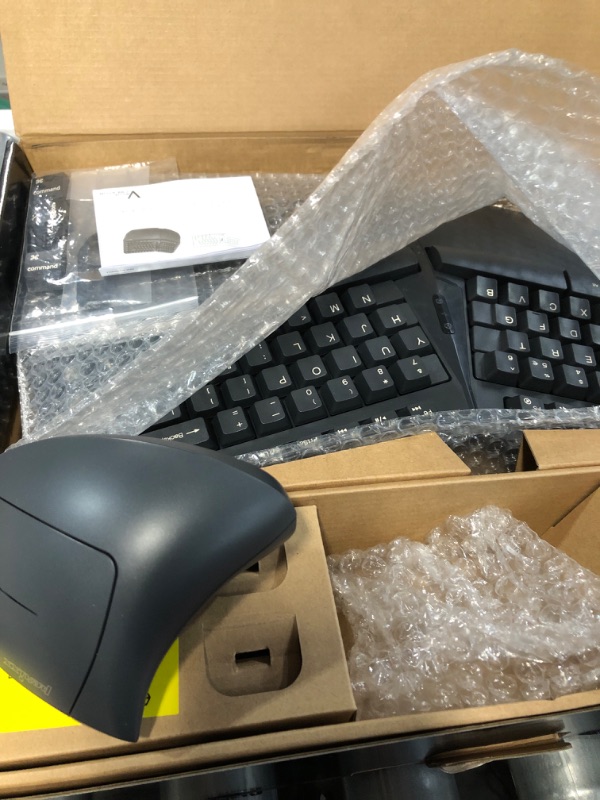 Photo 3 of Perixx PERIDUO-813B US, Wireless Ergonomic Compact Keyboard & Vertical Mouse