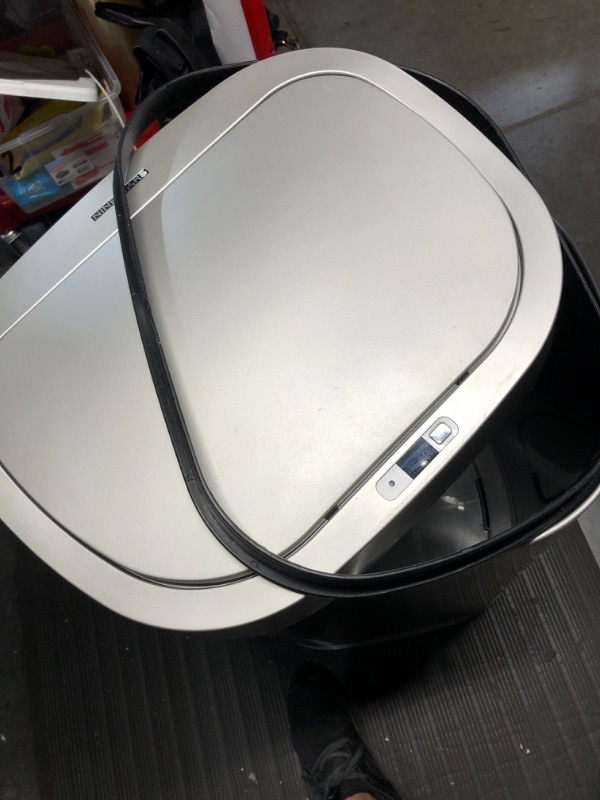 Photo 3 of **DAMAGED** Ninestars DZT-80-35 Automatic Touchless Infrared Motion Sensor Trash Can