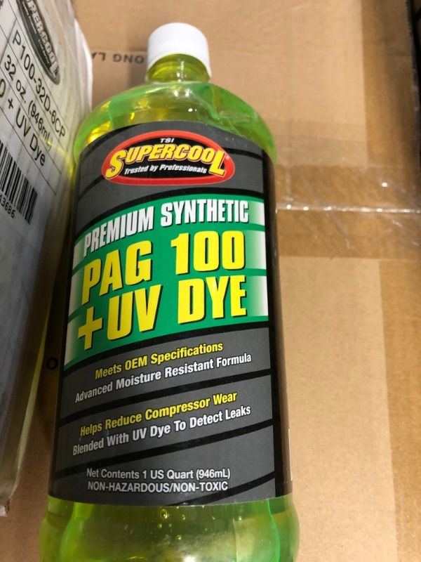 Photo 2 of TSI Supercool A/C Comp Lube, UV Dye, 32 Oz, Flsh PNT 450F (P100-32D) 32 oz.