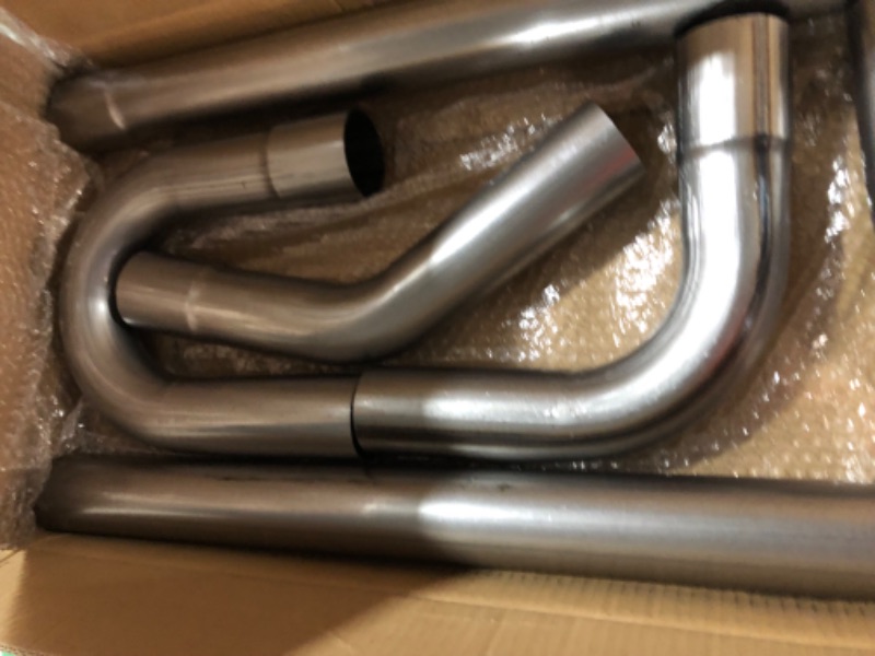 Photo 1 of 2.5'' Mild Steel Custom Exhaust Kit Tubing Mandrel Bend Pipe Straight & U-Bend Universal 8PCS