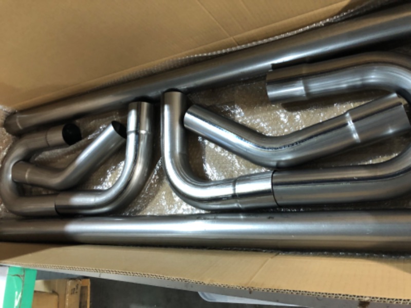 Photo 2 of 2.5'' Mild Steel Custom Exhaust Kit Tubing Mandrel Bend Pipe Straight & U-Bend Universal 8PCS