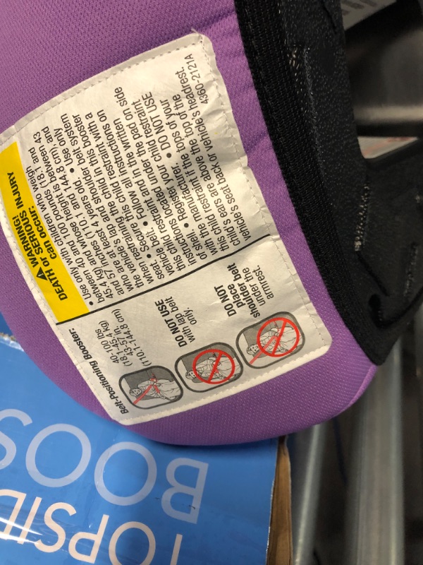 Photo 4 of Cosco Topside Booster Car Seat - Easy to Move, Lightweight Design (Grape), 1 Count 