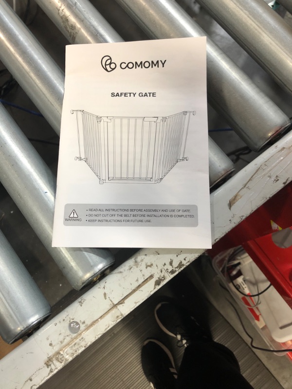 Photo 2 of COMOMY 36" Extra Tall Baby Gate for Stairs Doorways, 