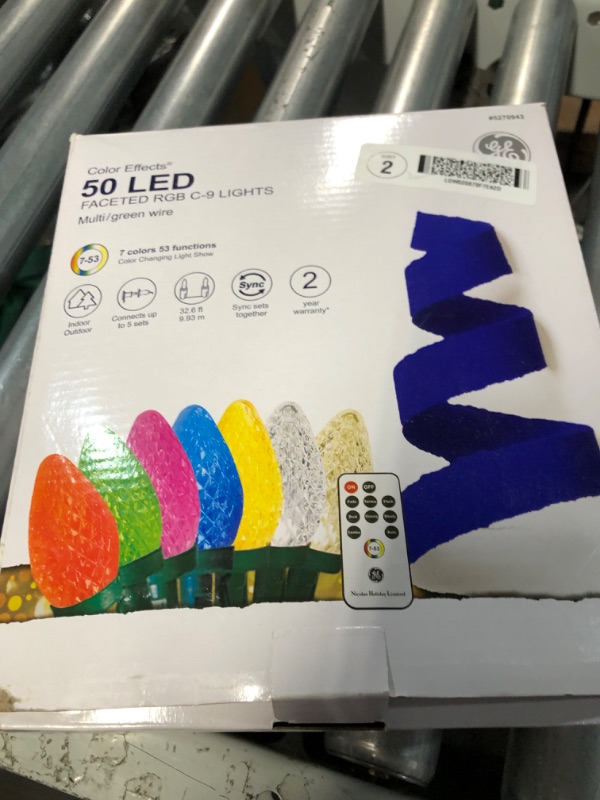 Photo 2 of **NONREFUNDABLE**FOR PARTS OR REPAIR**SEE NOTES**
GE Color Effects 100-Count 33-ft Multi-Function Color Changing LED Lights