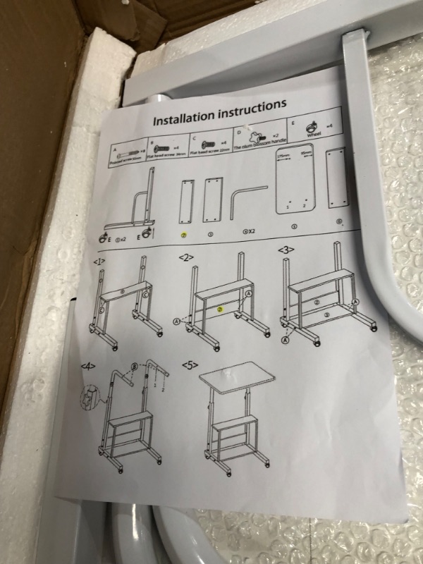 Photo 2 of * used *
Adjustable Table Student Computer Desk 31.5 * 15.7 Inch,White