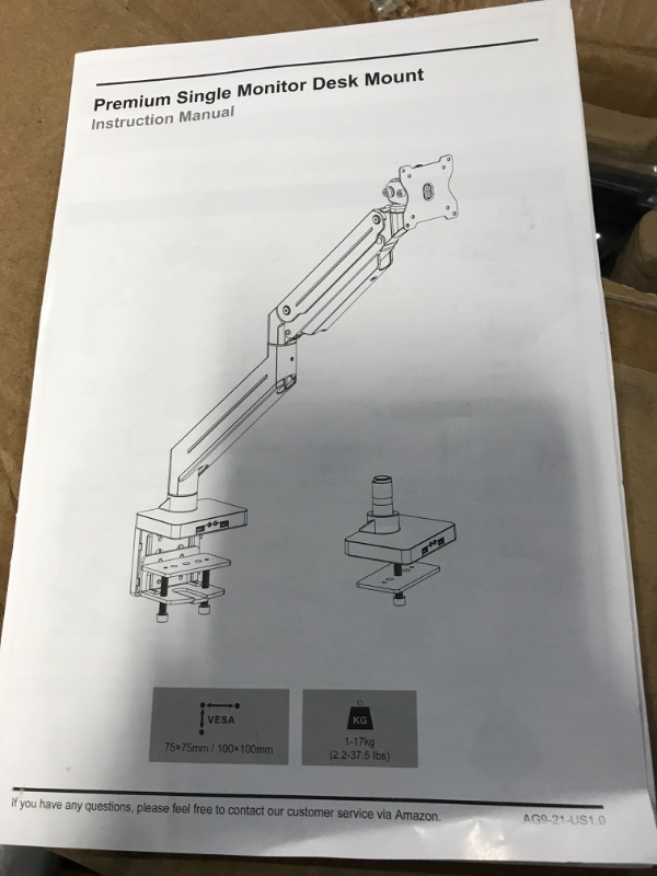 Photo 3 of MOUNT PRO Single Monitor Arm Fits up to 39 inches/33lbs