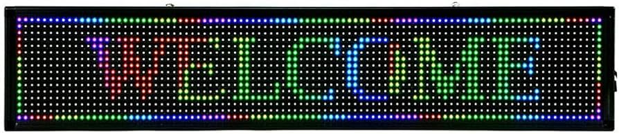 Photo 1 of RustyVioum 40"X8" LED Scrolling Sign, RGB 7-Color 