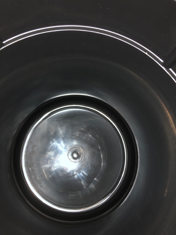 Photo 4 of Amazon Basics Round Cylindrical Soft-Close Small Trash Can With Foot Pedal, 5 Liter/1.3 Gallon, Brushed Stainless Steel 5L / 1.3 Gallon