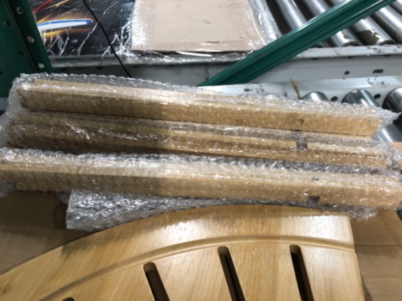 Photo 1 of Bamodi Bamboo Corner Stool with Storage Shelf