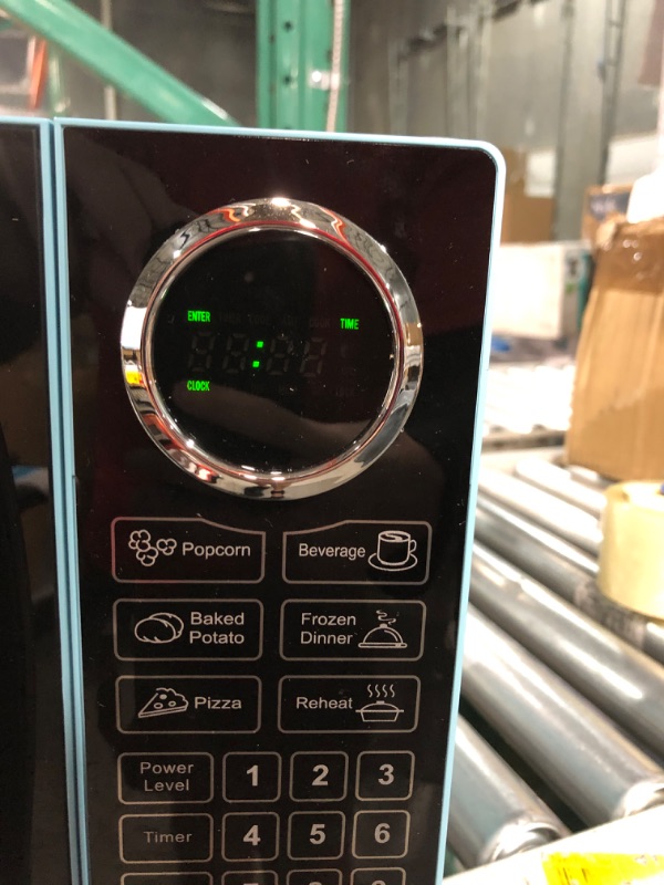 Photo 1 of Microwave Oven with Oversized Display, Blue 