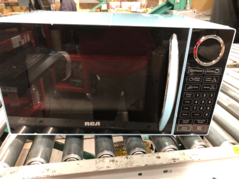 Photo 1 of Microwave Oven with Oversized Display, Blue 