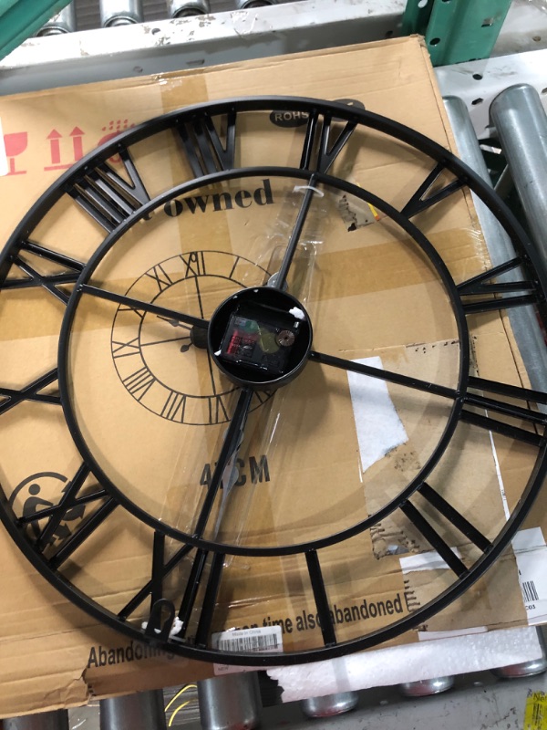 Photo 3 of * used * damaged * 
Large Modern Metal Wall Clocks