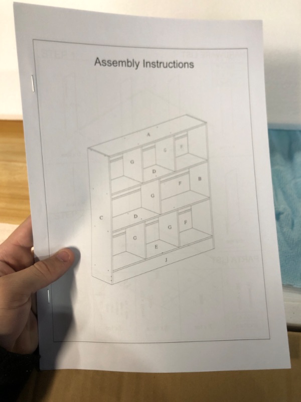 Photo 3 of **previously opened** LEYAOYAO 8 Cube Bookshelf with Base