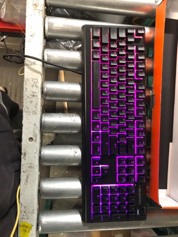 Photo 3 of SteelSeries Apex 3 RGB Gaming Keyboard – 10-Zone RGB Illumination –