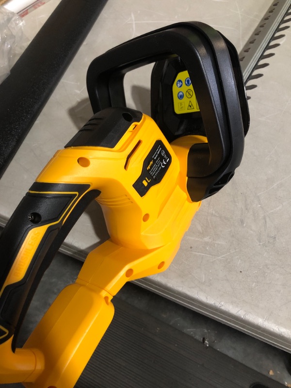 Photo 3 of * used * missing battery * 
Mellif Cordless Hedge Trimmer for Dewalt 20V Max Battery, 