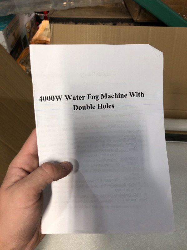 Photo 1 of 4000W Water Fog Machine With Double Holes 