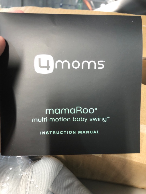 Photo 2 of 4moms MamaRoo Multi-Motion Baby Swing, Bluetooth Baby Swing with 5 Unique Motions, Grey