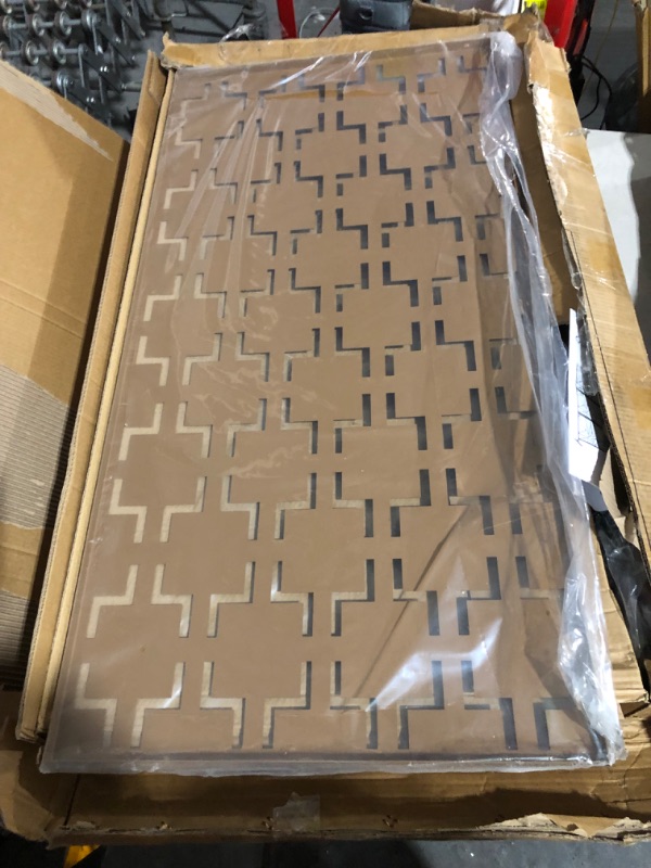 Photo 1 of **LOOKS NEW** **SEE CLERK NOTES** Elevens Metal Outdoor Privacy Screen -BROWN
