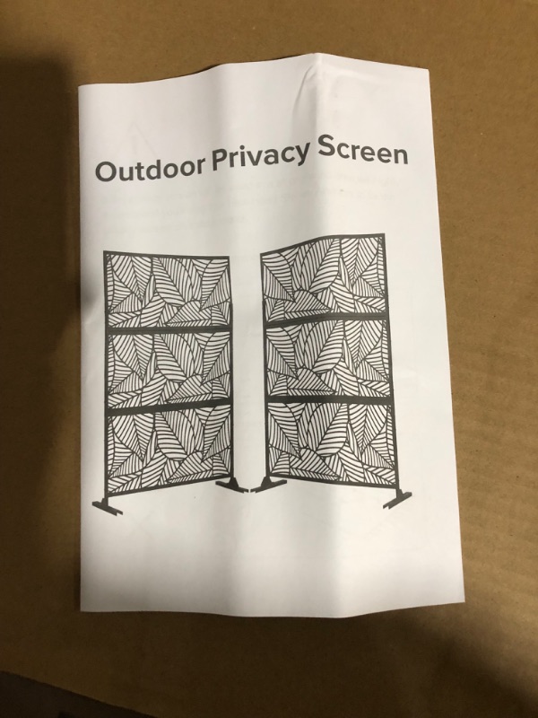 Photo 1 of **LOOKS NEW** **SEE CLERK NOTES** Elevens Metal Outdoor Privacy Screen -BROWN