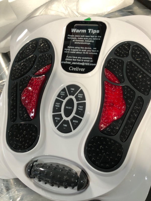 Photo 3 of Creliver Foot Circulation Plus EMS & TENS Foot Nerve Muscle Massager, Electric Foot Stimulator Improves Circulation, Feet Legs Circulation Machine Relieves Body Pains, Neuropathy (FSA or HSA Eligible)