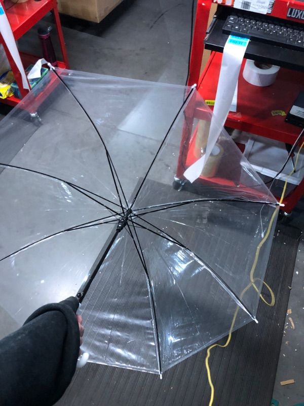 Photo 4 of  Clear Dome Umbrella, Durable Wind-Resistant Umbrella 