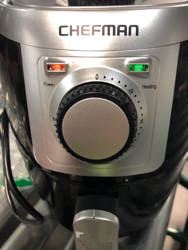 Photo 2 of ***USED - DIRTY - HANDLE CRACKED - SEE PICTURES***
CHEFMAN Small, Compact Air Fryer Healthy Cooking, 2 Qt, Nonstick