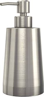 Photo 1 of **rust**Keeney Brushed Nickel 11.8-oz Capacity Freestanding Soap and Lotion Dispenser