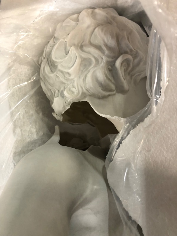 Photo 4 of **head broken off**Design Toscano NG335051 Manneken PIS Peeing Boy Piped Pond Spitter Statue Water Feature, 10 Inches Wide, 6 Inches Deep, 27 Inches High, Antique Stone Finish Statue Only