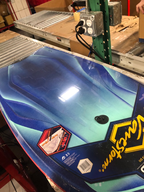 Photo 1 of ****only one board***Wavestorm-42.5in Performance Foam Bodyboard with Sector Fin Channel Bottom, Bodyboard for Beginners and All Surfing Levels, Complete 2 Pack Board Set Includes Leash Blue, Orange