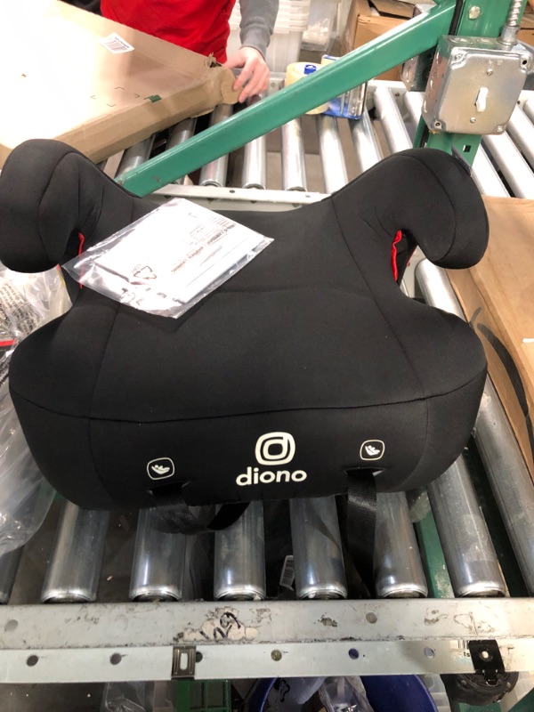 Photo 2 of Diono Solana 2 XL, Dual Latch Connectors, Lightweight Backless Belt-Positioning Booster Car Seat, 8 Years 1 Booster Seat, Black 2019 LATCH Connect Single Black