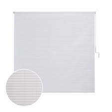 Photo 1 of **damaged on ends** Project Source 72-in x 72-in White Light Filtering Cordless Indoor or Outdoor Roller Shade